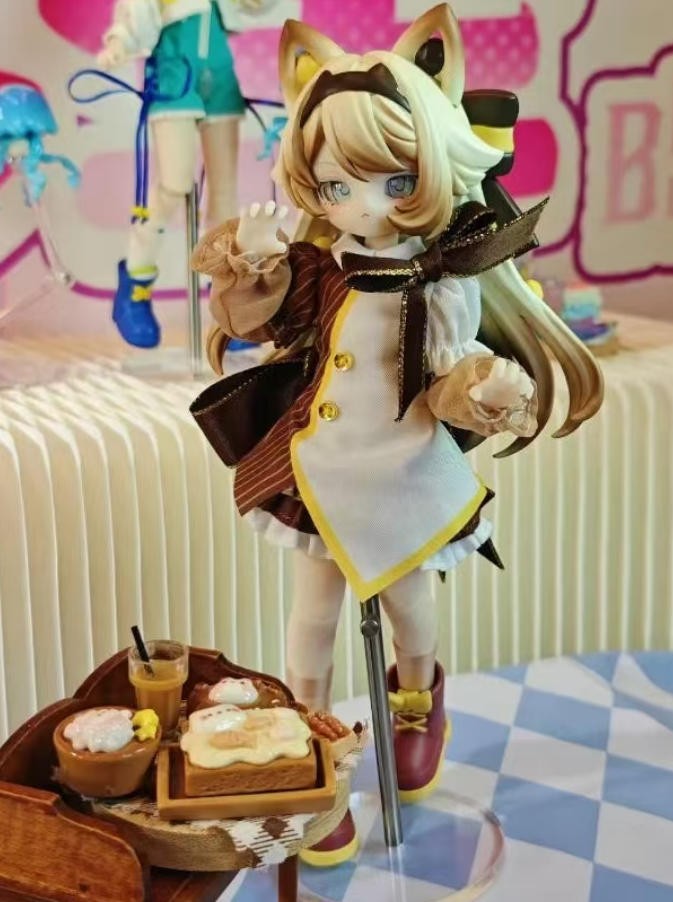 Pre-Sale Burning Star Plan Xing Yue Siamese Cat Bjd Dressable Action Figure Gift