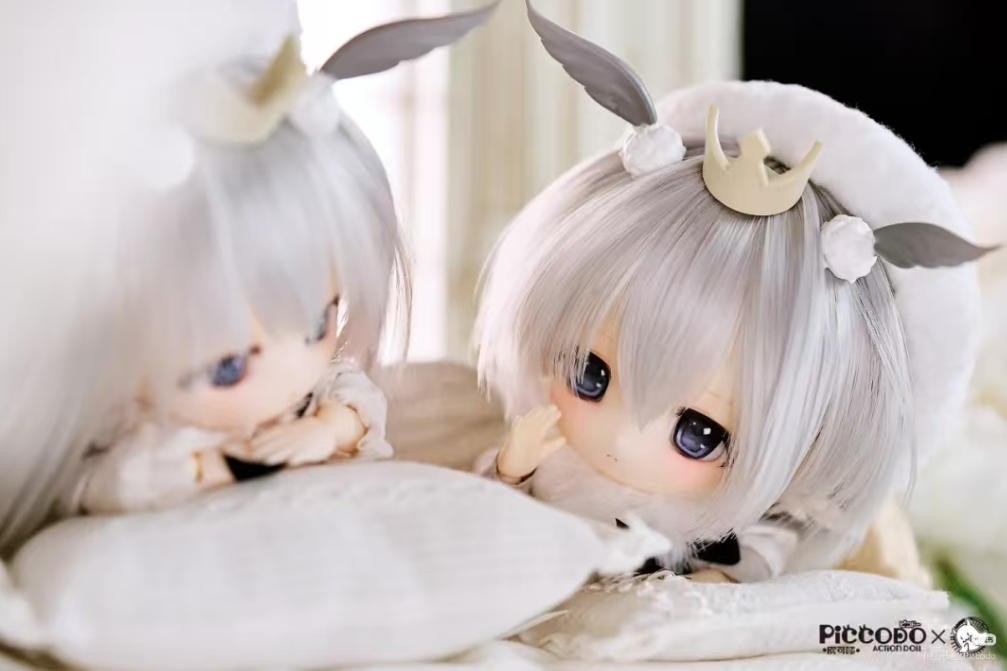 Piccodo Doll Haneko White Alice Haiba 13.6cm/5.3In Bjd Dressable Action Figure