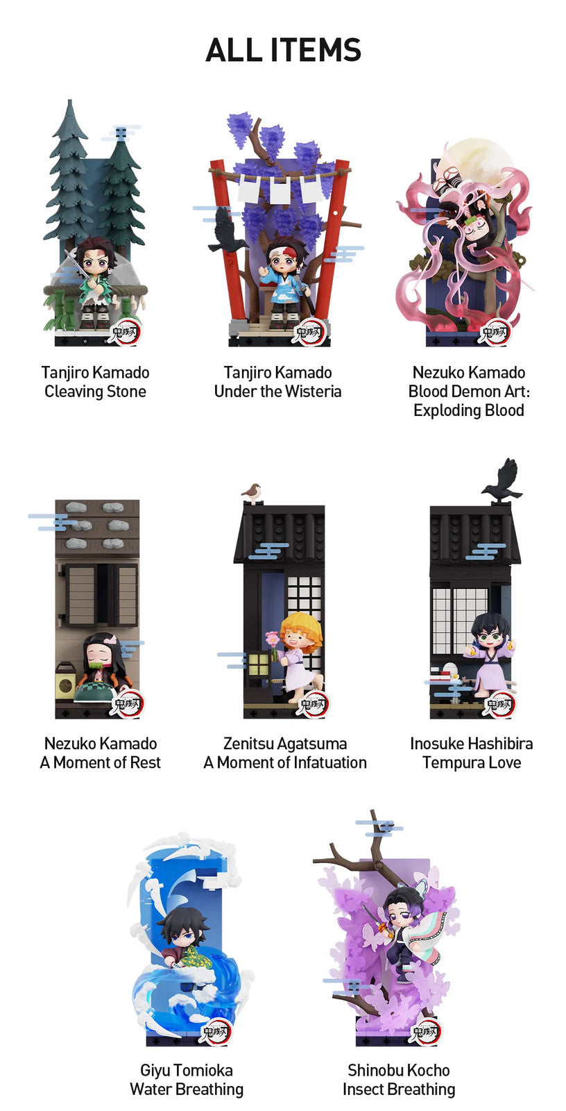 POP MART Demon Slayer Unwavering Resolve Arc SeriesBlock Figures Confirmed Toy