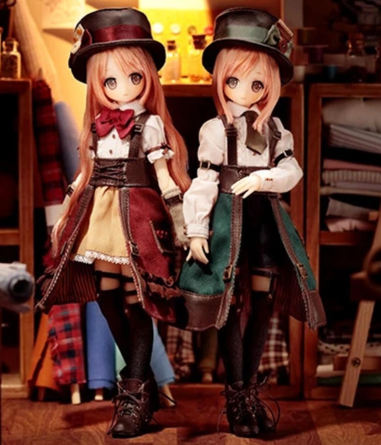 Azone Pureneemo Alvastaria Tieo Tailor Twins 1/6 Bjd Full Set Action Figure Gift