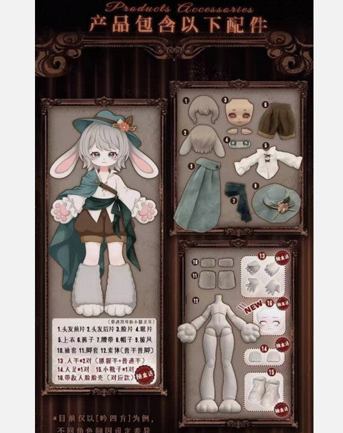 For Moon Luna Series Bjd Dressable Confirmed Action Figure Designer Toy Gift