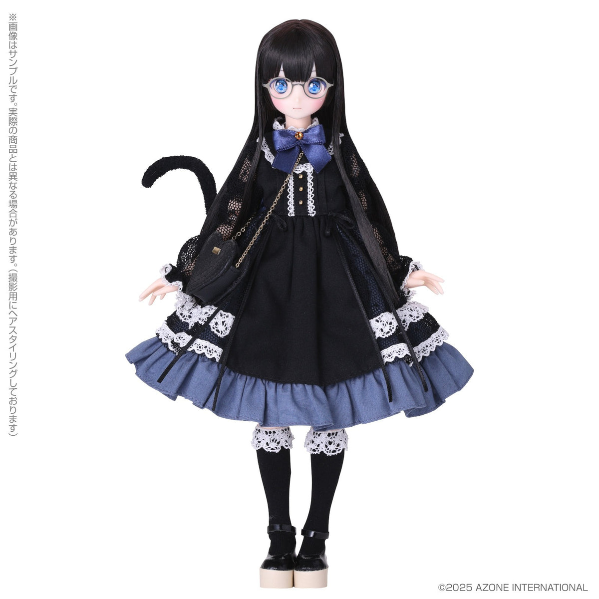 Azone Dreamin Mebae A Gift From M.k Black White Cat 22.5cm/8.8In 1/6 Full Set