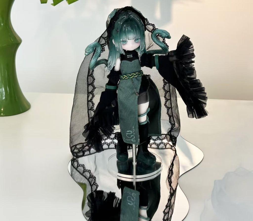 Luluelf Story GreenSnake 8.2" Bjd Hang Card Limited DressablAction Figure Gift
