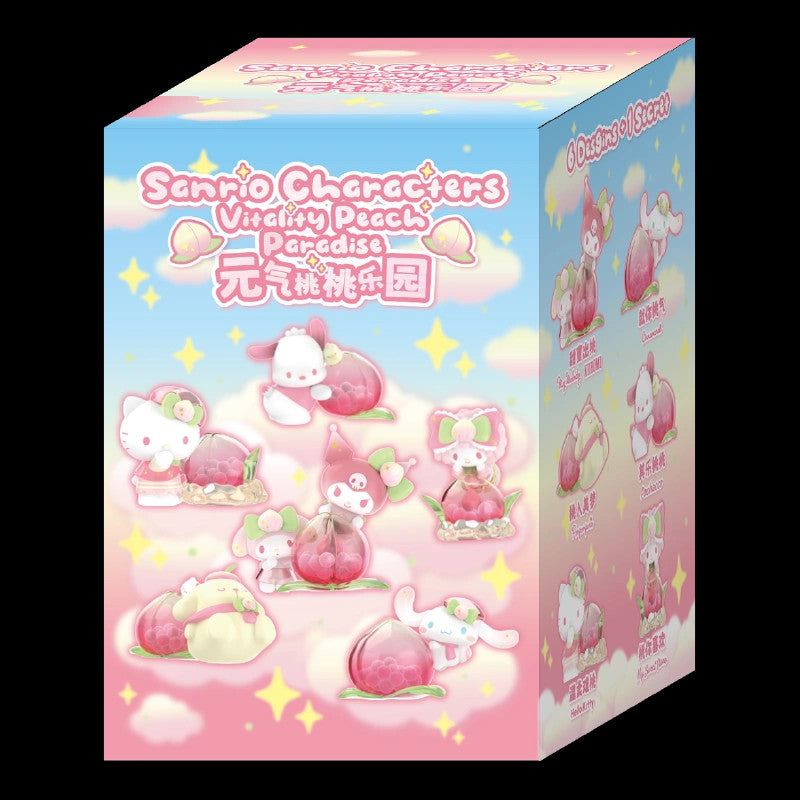 TOPTOY Sanrio Kuromi Genki Peach Series Blind Box Authentic Hot Toy Gift