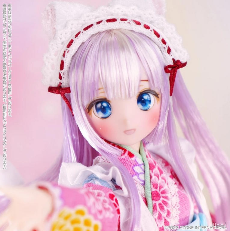 Pre-Sale Azone Sakashita Sakura 8.8In 1/6 Bjd Purple New Year Action Figure Gift