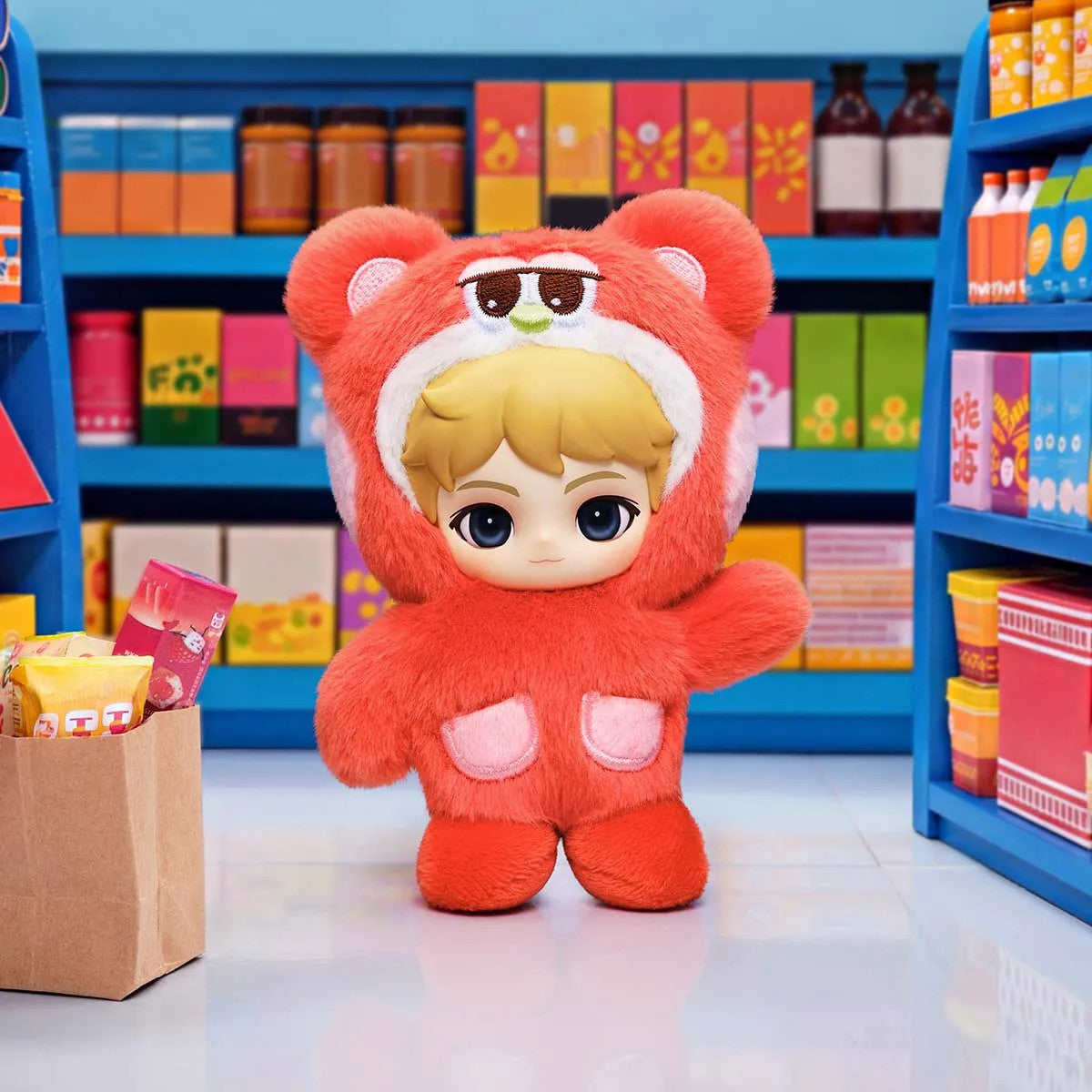 POP MART RIIZE Fluffy Club Series Vinyl Plush DollPendant 5.71inches Authentic