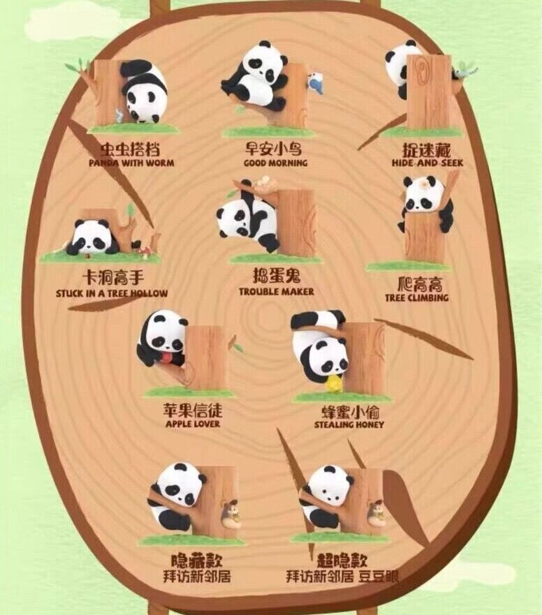 52Toys Panda Roll Panda Fruit Tree Series Confirmed Blind Box Figure Toys Gift
