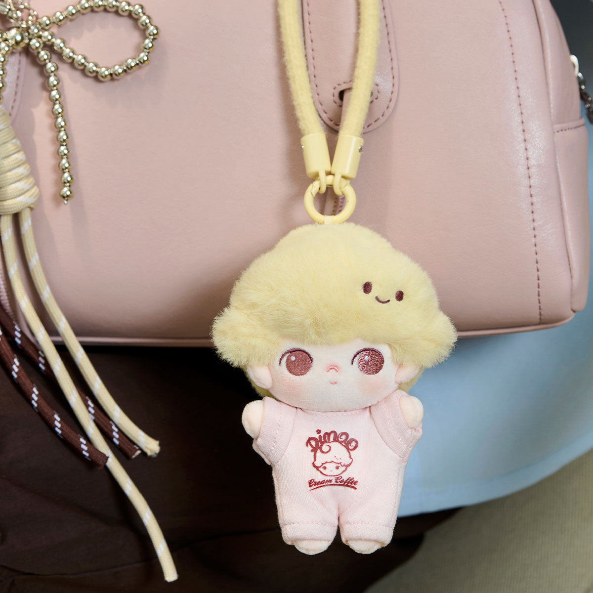 POP MART DIMOO Crush on Coffee Series-Soft-faced Plush Keychain Blind Box