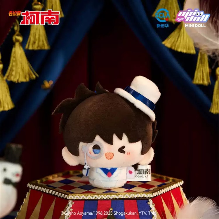 6Pcs Minidoll Detective Conan Magic Arena 8cm/3.1in Plush Pendants In Stock Gift