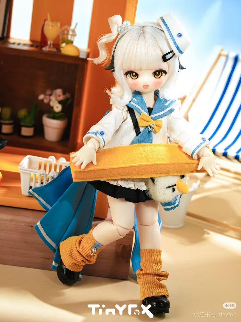 Tinyfox Sailer French Fry Delivery Person 27.5cm/10.8" Bjd 1/6 Full Set Official
