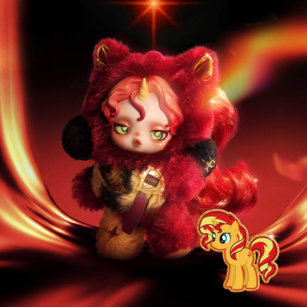 POP MART SKULLPANDA×My Little Pony Series Plush Doll Pendant5.31inches Authentic