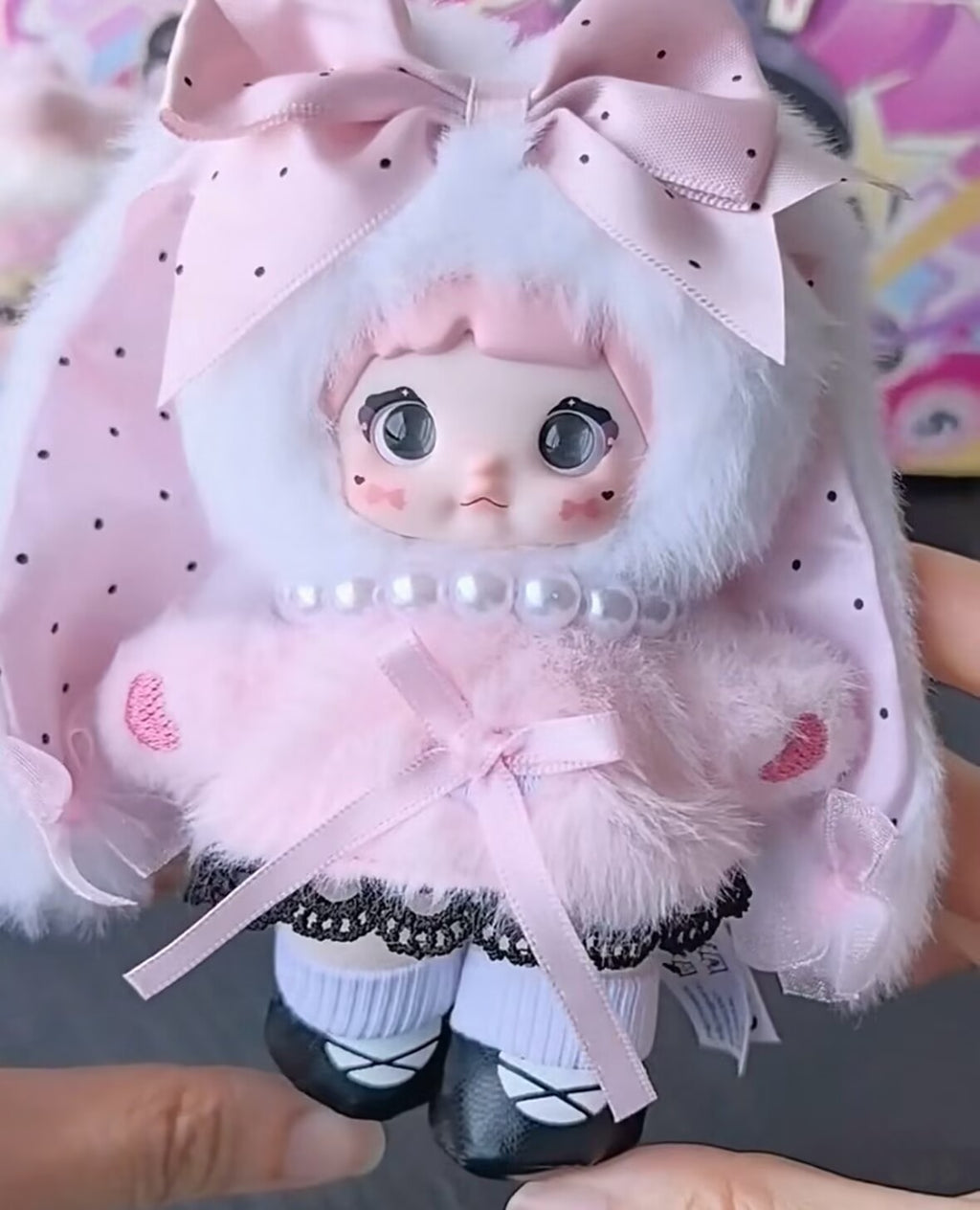 A Set Of 6pcs Top Toy Nommi Pinky Energy Series Blind Box Confirmed Plush Doll