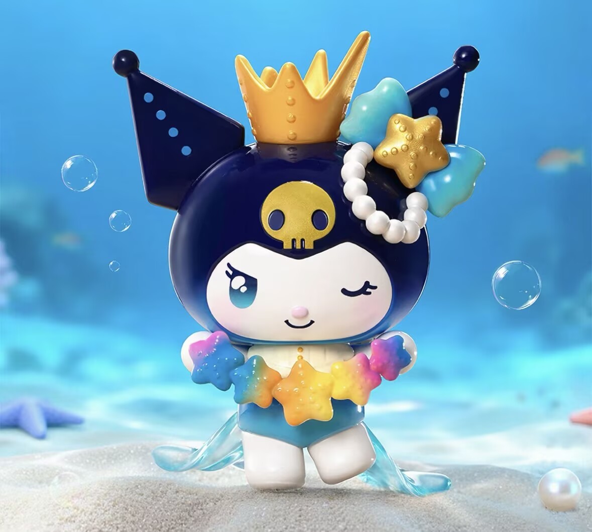 A Set Of 8pcs Top Toy Kuromi Deep Sea Mystery Series Blind Box Figure New