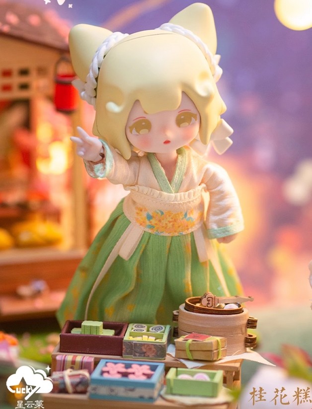 6Pcs Lucky Doll Delicious Food 14cm/5.5In Bjd Dolls Dressable Action Figure Gift