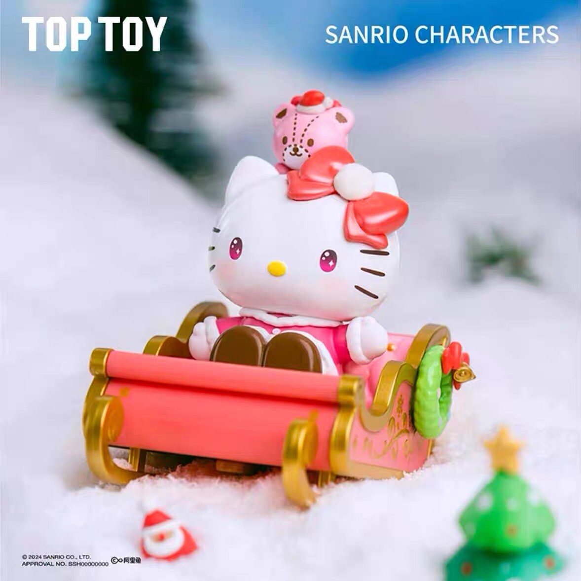 TOPTOY Sanrio Family Winter Sled Team Series Confirmed Blind Box Figure Toy Gift