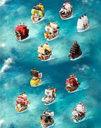 Authentic One piece The Grand Line Series Vehicles Blind Box Confirmed Figure