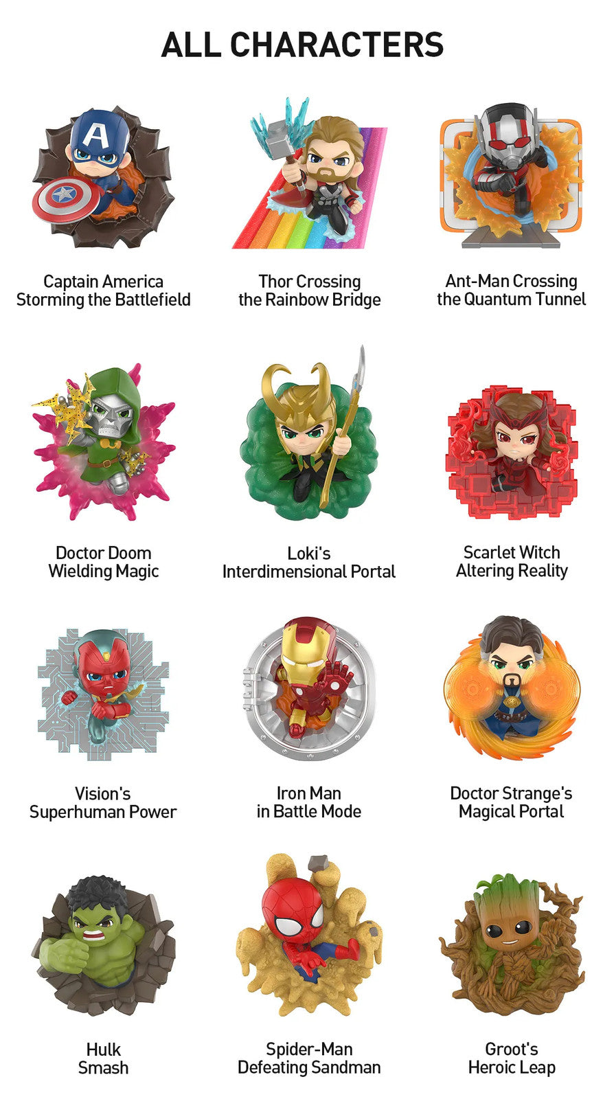 POP MART Marvel Across the Infinite Series Figures 2.36-3.54inches Authentic