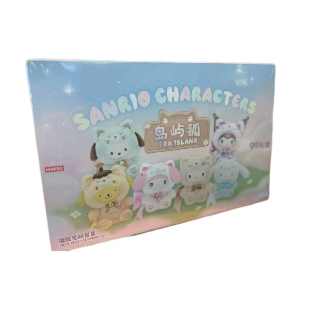 6pcs Miniso Sanrio Characters Fox Island Series Plush Blind Box Toy Set Sealed