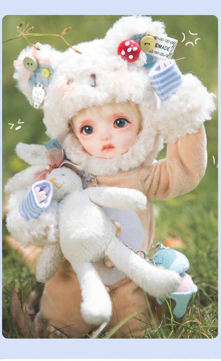 Pre-Order Dollzone Peach Ice Cream Bear 30cm/11.8In Bjd Full Set Official Gift