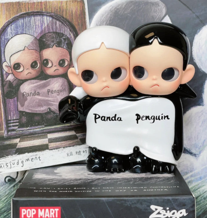 POP MART Zsiga Twins Series Blind Box Of 9 Figure Toy Gift