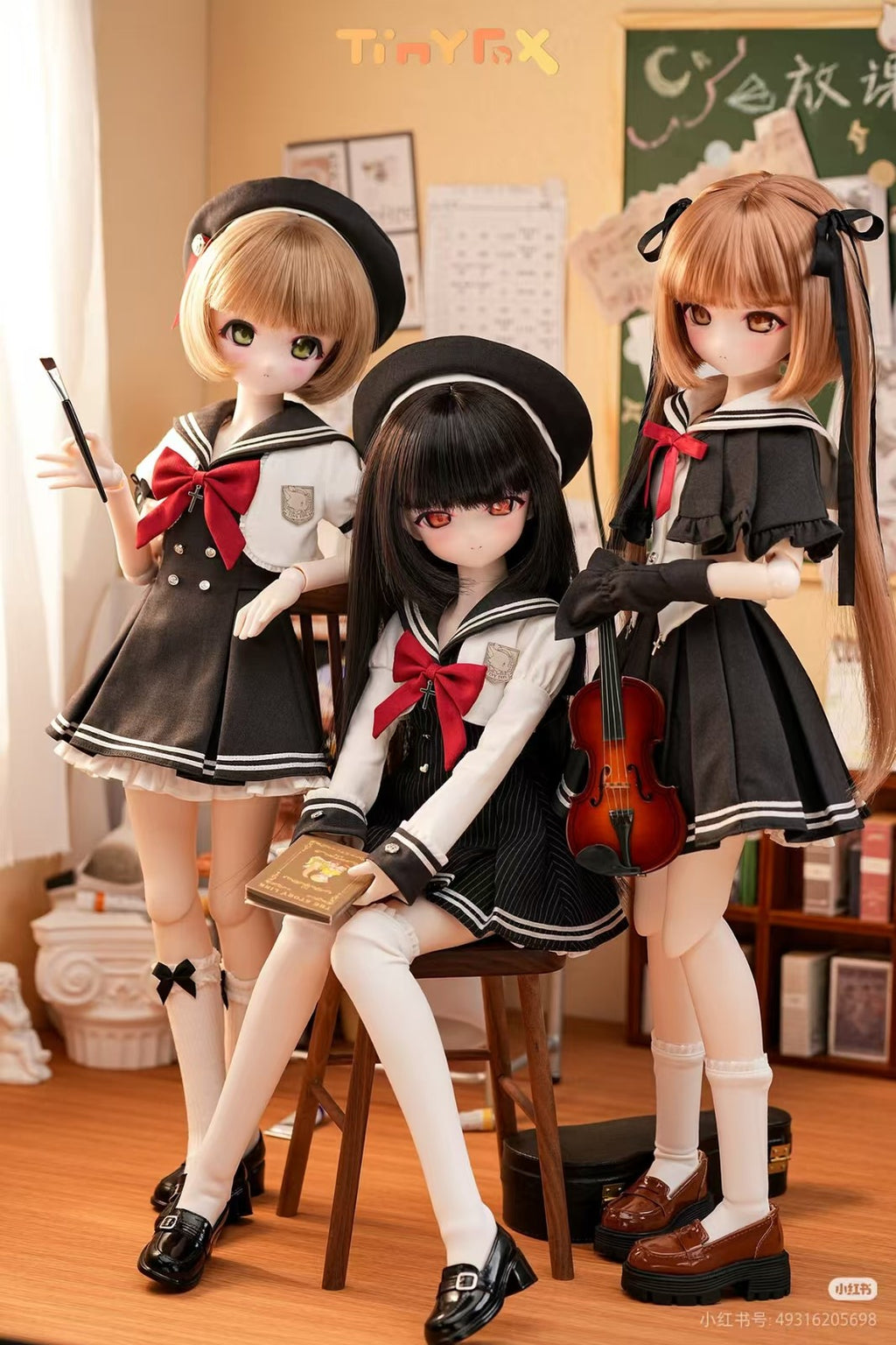 Pre-Order Tinyfox Art College Maiden 45.5cm/17.9" Bjd 1/4 Full Set Official Gift