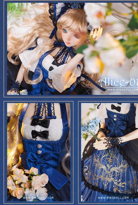 Pre-Order Ringdoll Alice 01 44cm/17.3in Bjd Full Set Action Figure Official Gift
