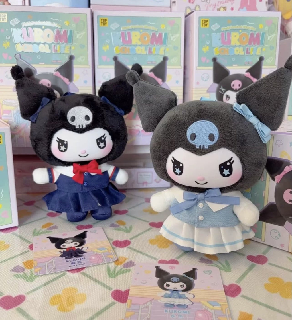 TOP TOY KUROMI School Life Plush Pendant Series Blind Box Figure Toy