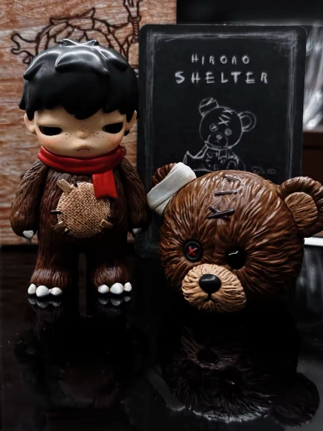 AUTHENTIC HIRONO SHELTER SERIES CONFIRMED FIGURE BLIND BOX【Hidden-stuffed Bear】