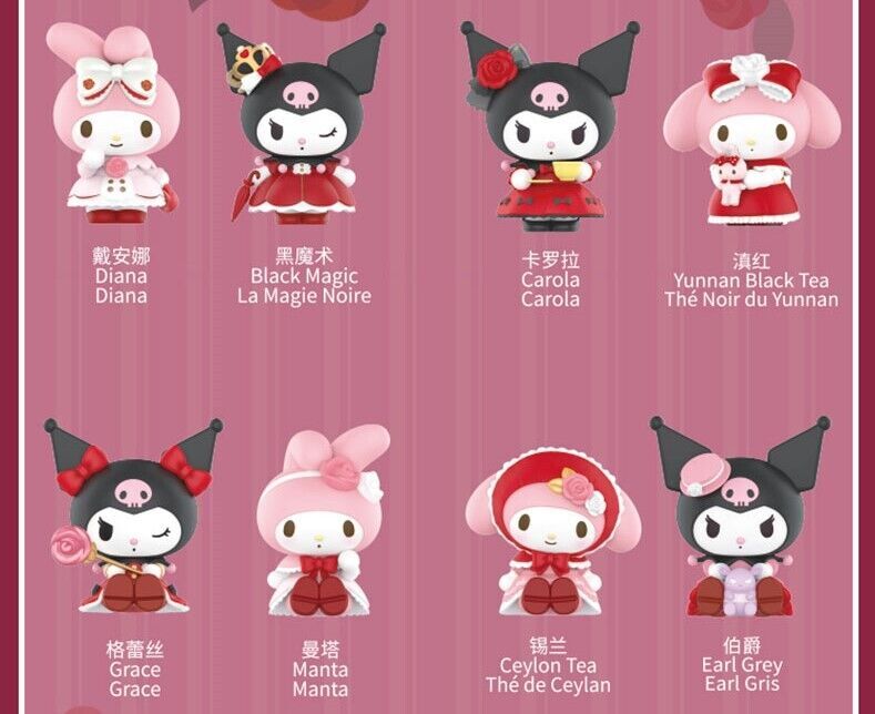 MINISO Sanrio My Melody & Kuromi Rose & Earl Series Confirmed Blind Box Figure