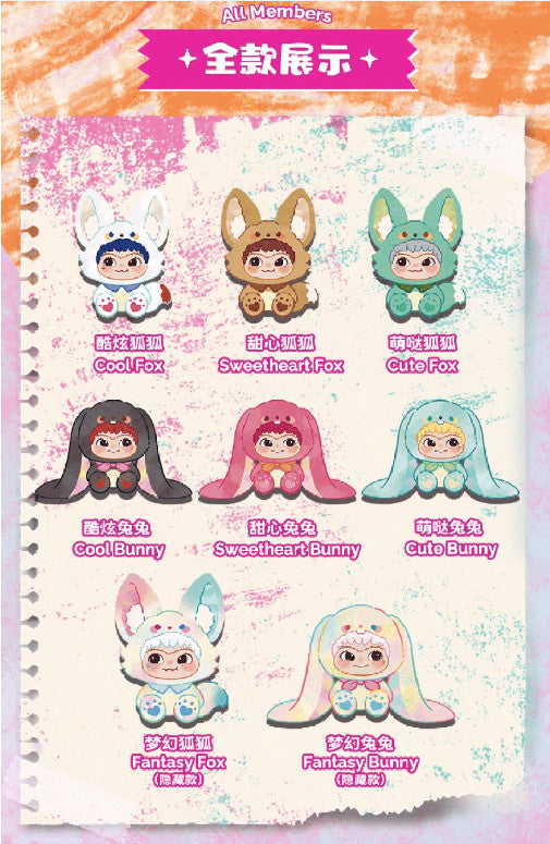 MINISO WAKUKU Fox&Bunny Trickor Treat Series Blind Box Figure Plush Gift New