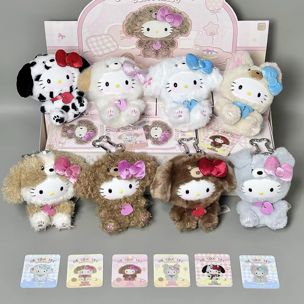TOP TOY Sanrio Hello Kitty Puppy Party Series Blind Box Plush Pendant Confirmed