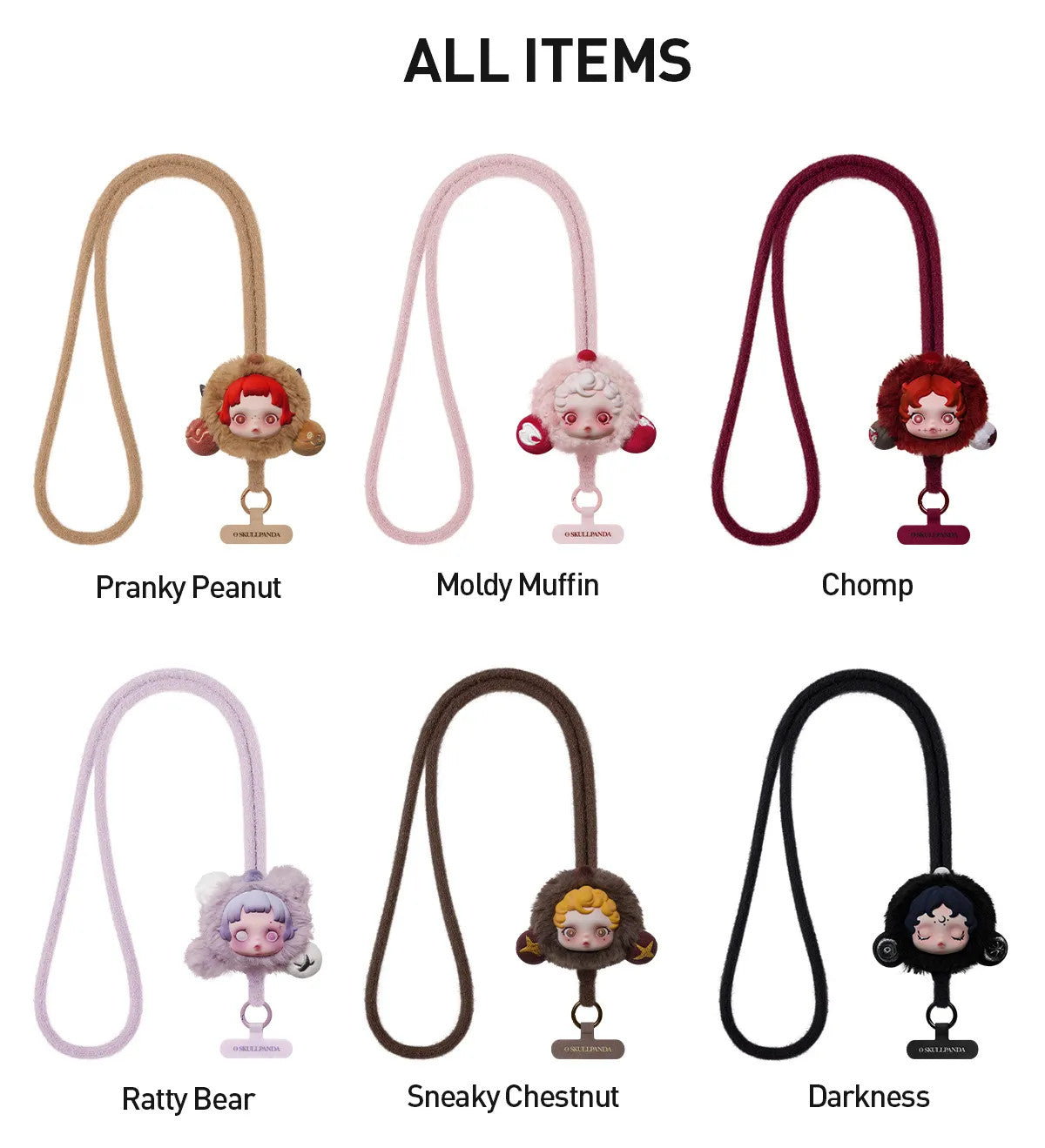 POP MART SKULLPANDA You Found Me！Series Phone Lanyard Authentic