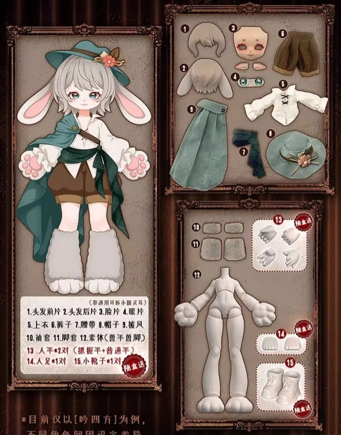 for Moon Luna Series Bjd Dressable Confirmed Action Figure