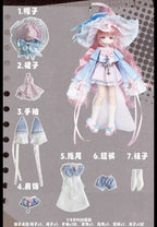 Momotale Paradise Lost Pink Witch Bjd Hang Card Mjd Action Figure Official Gift
