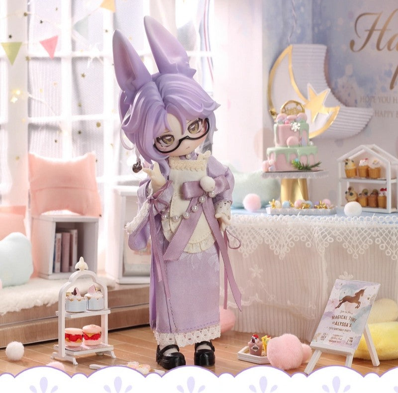 6Pcs Inedible Doll Moon Jumping Time 4.8In Bjd Dolls Action Figure