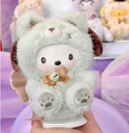 6pcs Miniso Sanrio Characters Fox Island Series Plush Blind Box Toy Set Sealed