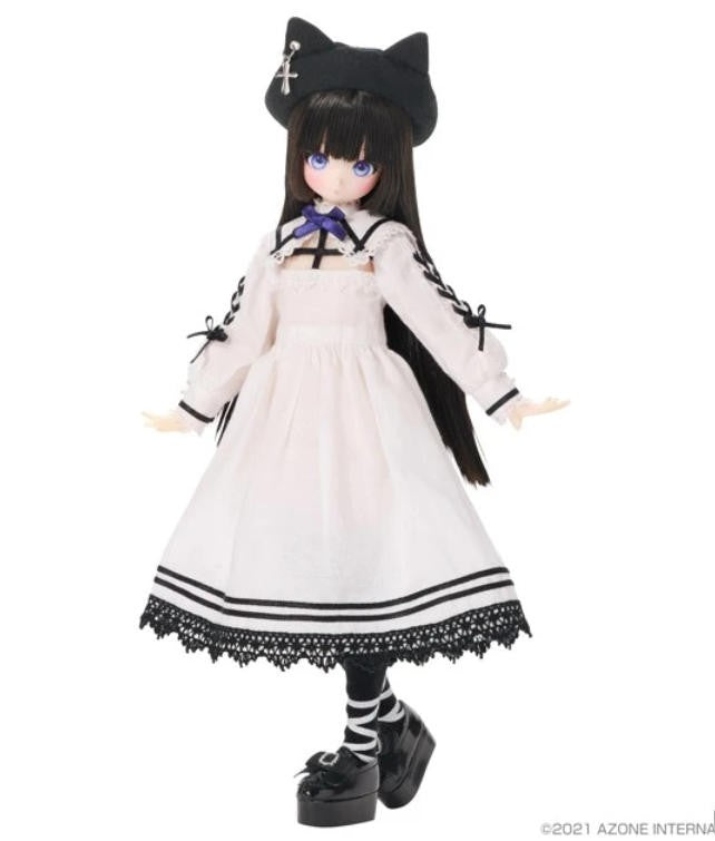 Azone Mii Black Cat Walking Path 23cm/9In 1/6 Cute Full Set Action Figure Gift