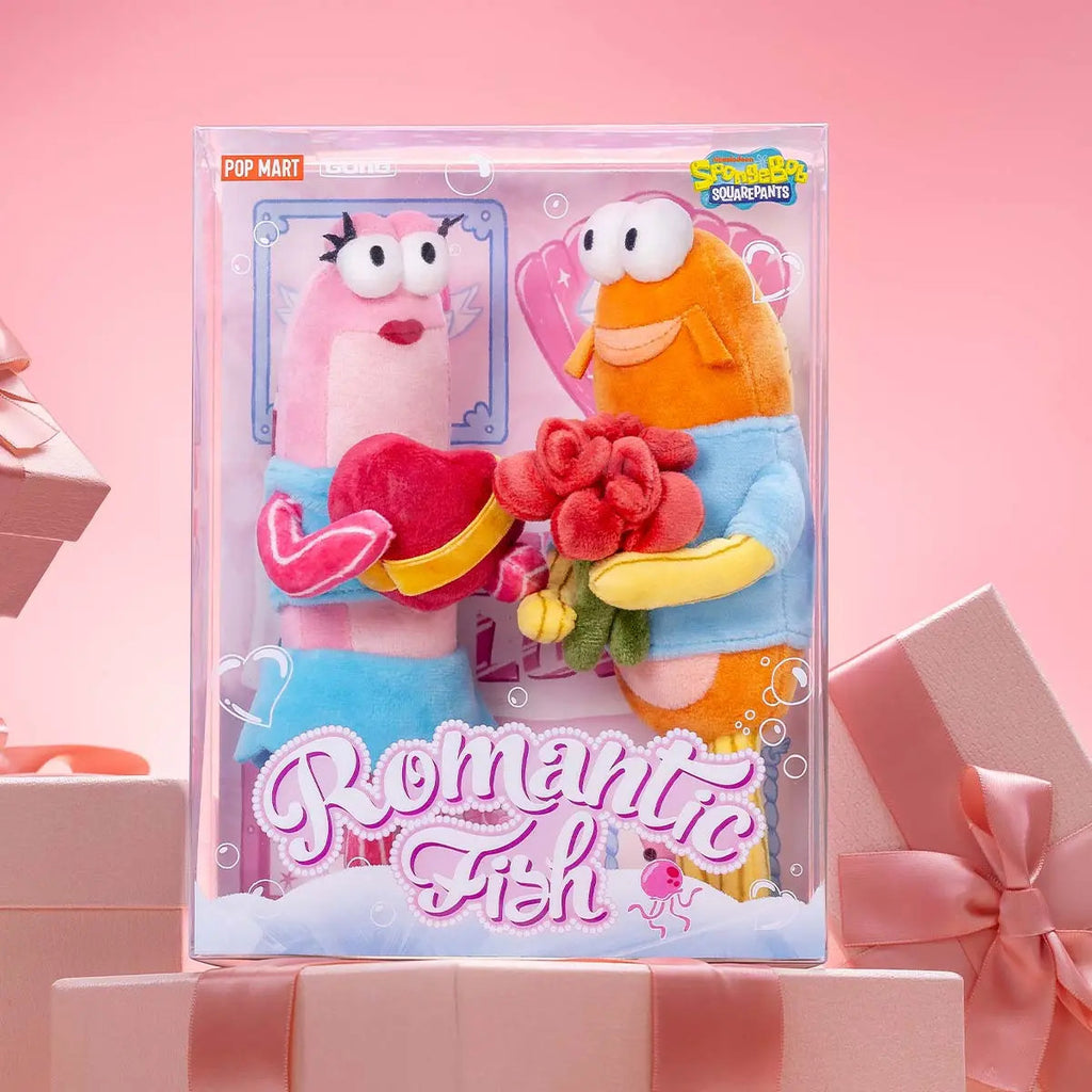 POP MART Bikini Bottom Buddies - Romantic Fish Series Plush Pendants Authentic