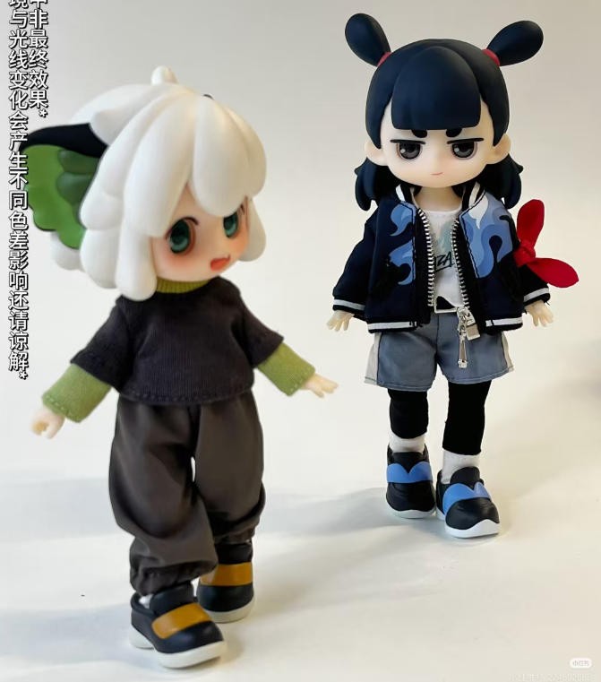 Simontoys Xiao Hei The Legend of Hei 15cm/5.9In Bjd Doll Dressable Official Gift