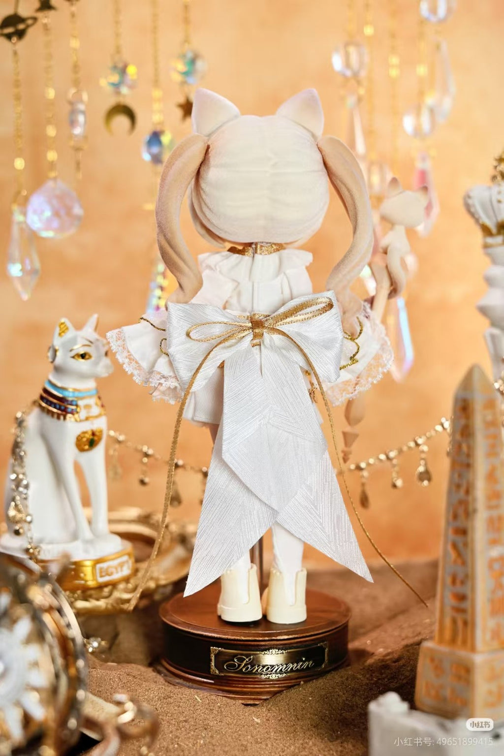 Moka Siamese Island Adventure 23.5cm/9.2" Bjd Doll Hang Card Action Figure Gift