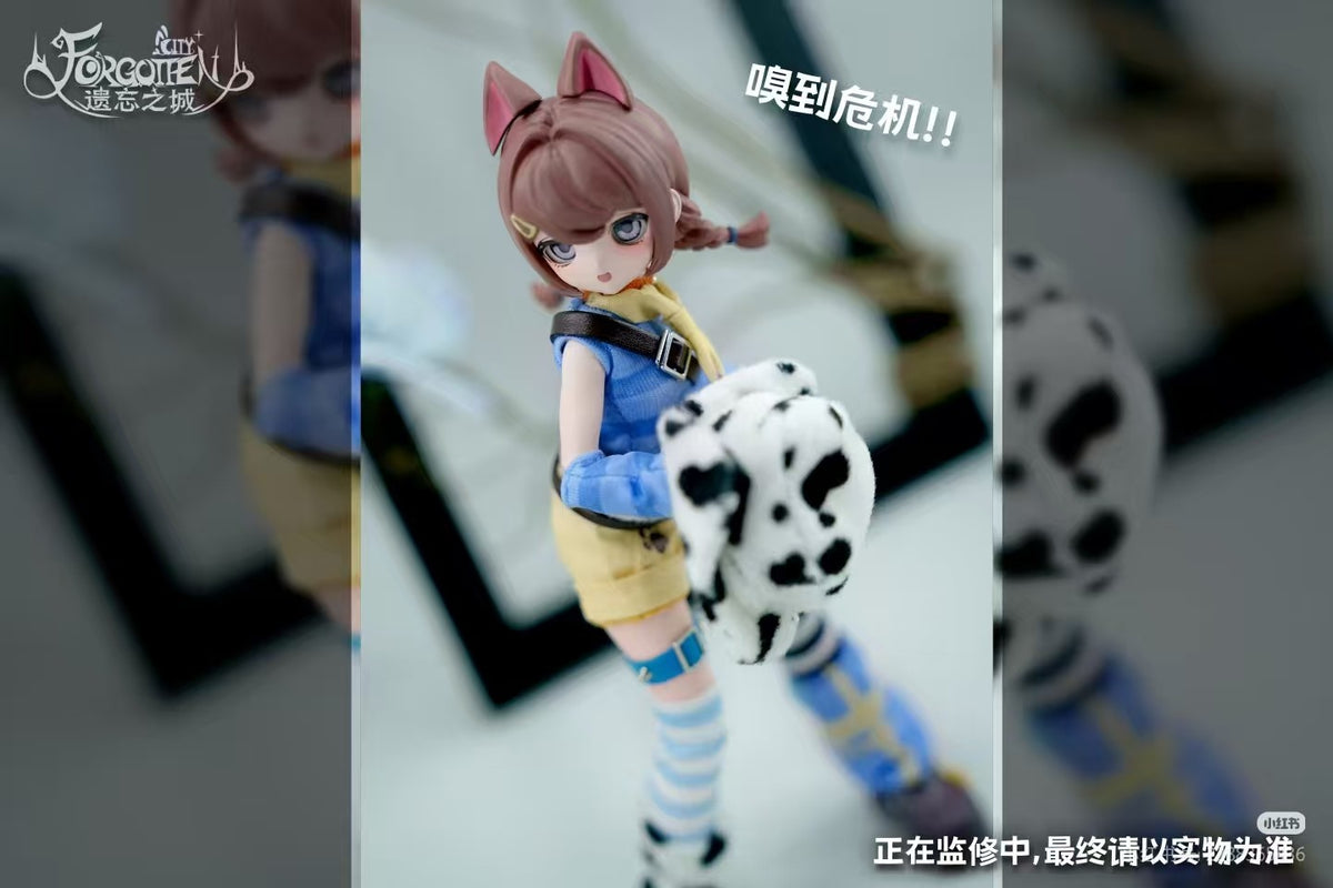 Pre-Sale Forgotten City Spotted Dog 17.5cm/6.8" Bjd Dressable Action Figure Gift