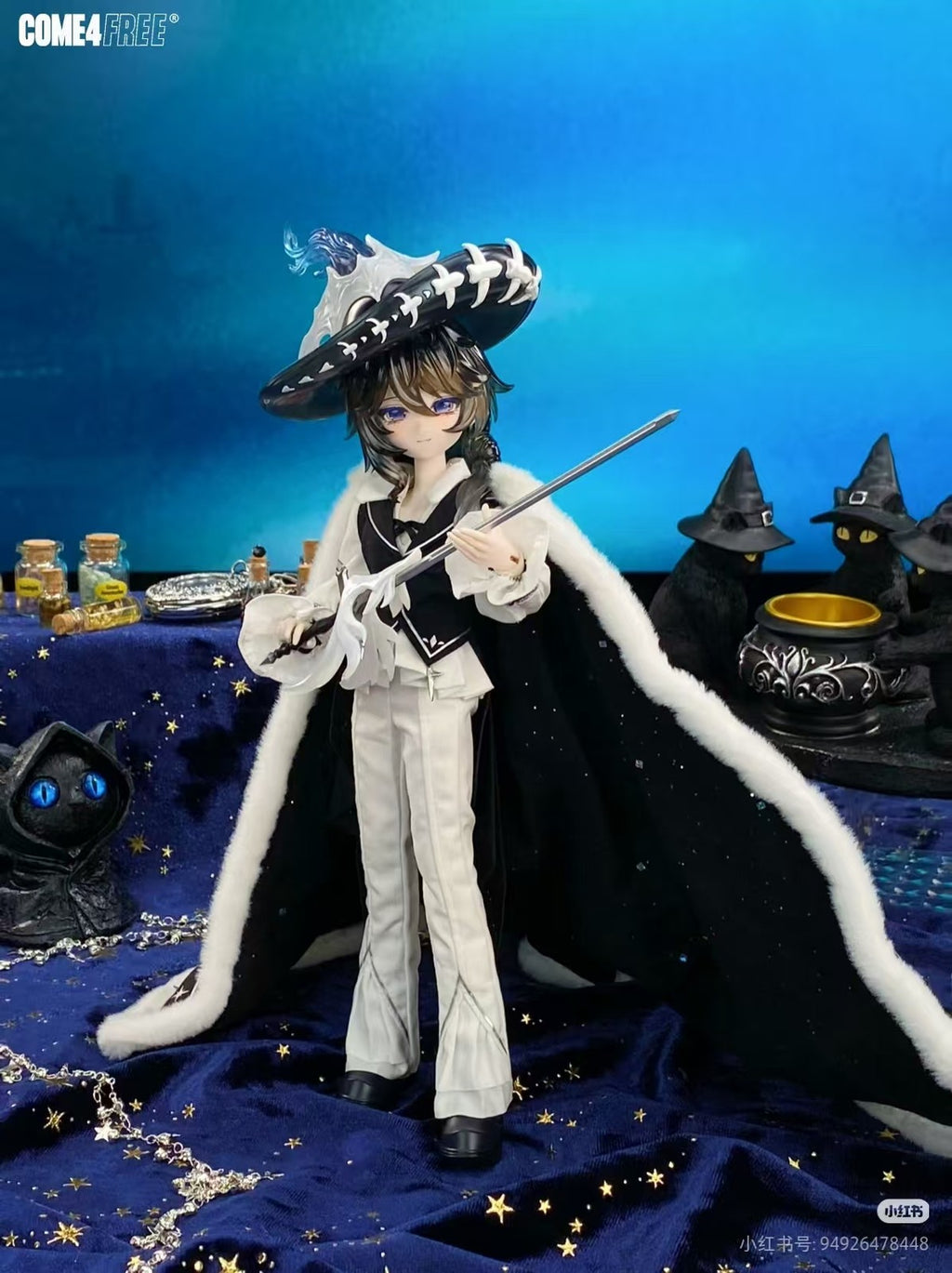 Come4Free Kaer Magician Rare NiyruLoi 7.6" Bjd Dressable Confirmed Action Figure