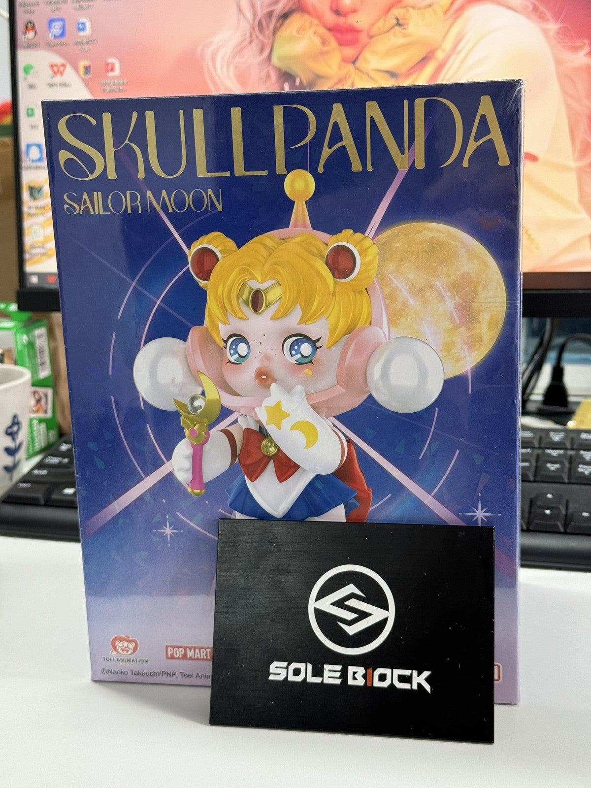 POP MART Skullpanda X Sailor Moon Figure Factory Sealed Box Hot Toy Gift