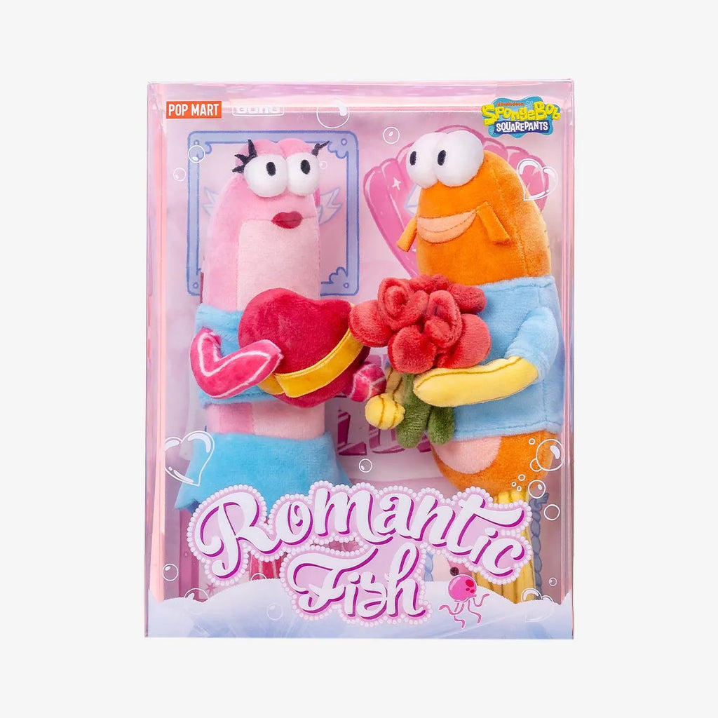 POP MART Bikini Bottom Buddies - Romantic Fish Series Plush Pendants Authentic