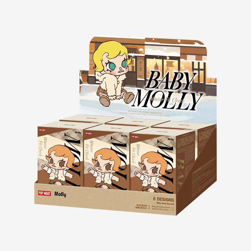 POP MART Baby Molly Winter Fit Check Series-Vinyl Plush Pendant Blind Box