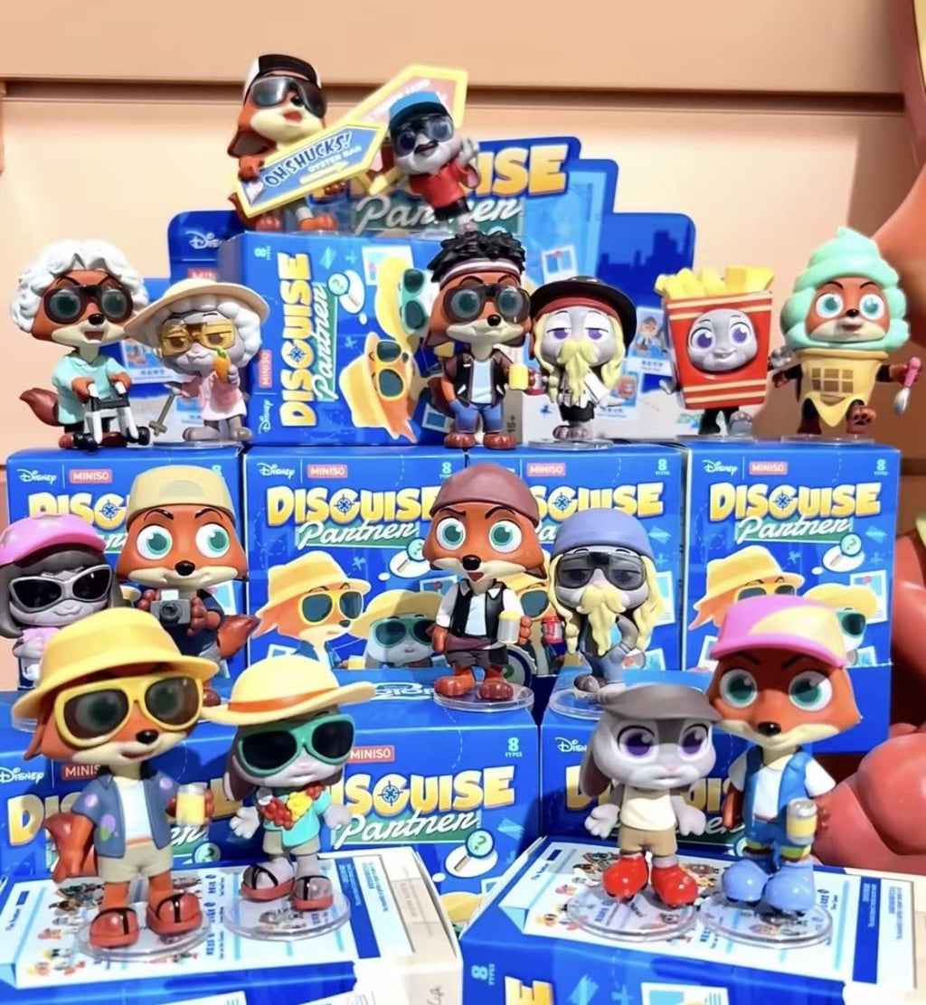 MINISO Disney Zootopia Partner Dress Up Series Blind Box Figure Toy Gift New