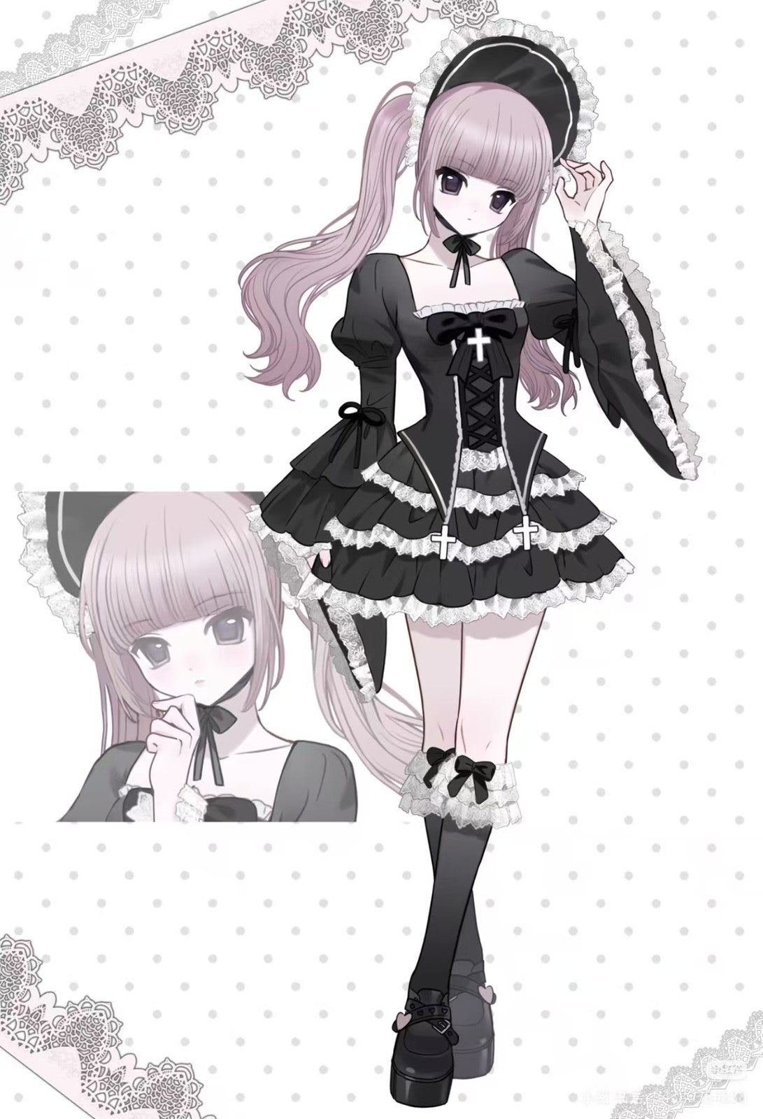 Mix Angel Leila Gothic Lady 10In Bjd Lovely Girls Dressable Action Figure Gift