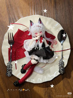 6Pcs Lunar Lore Miao Cat 16.2cm/6.3In Bjd Dressable Lovely Action Figures Gift