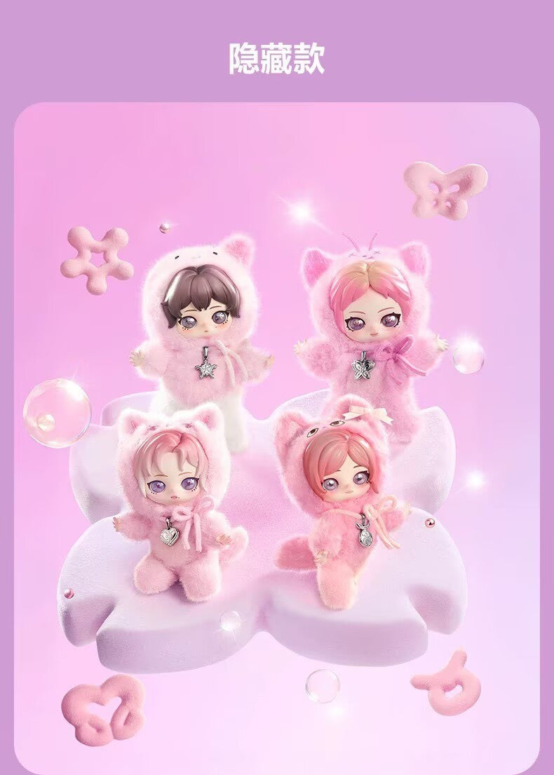 Authentic Fluffy Club Aespa Series Blind Box Figures Toy Plush Pandent Doll