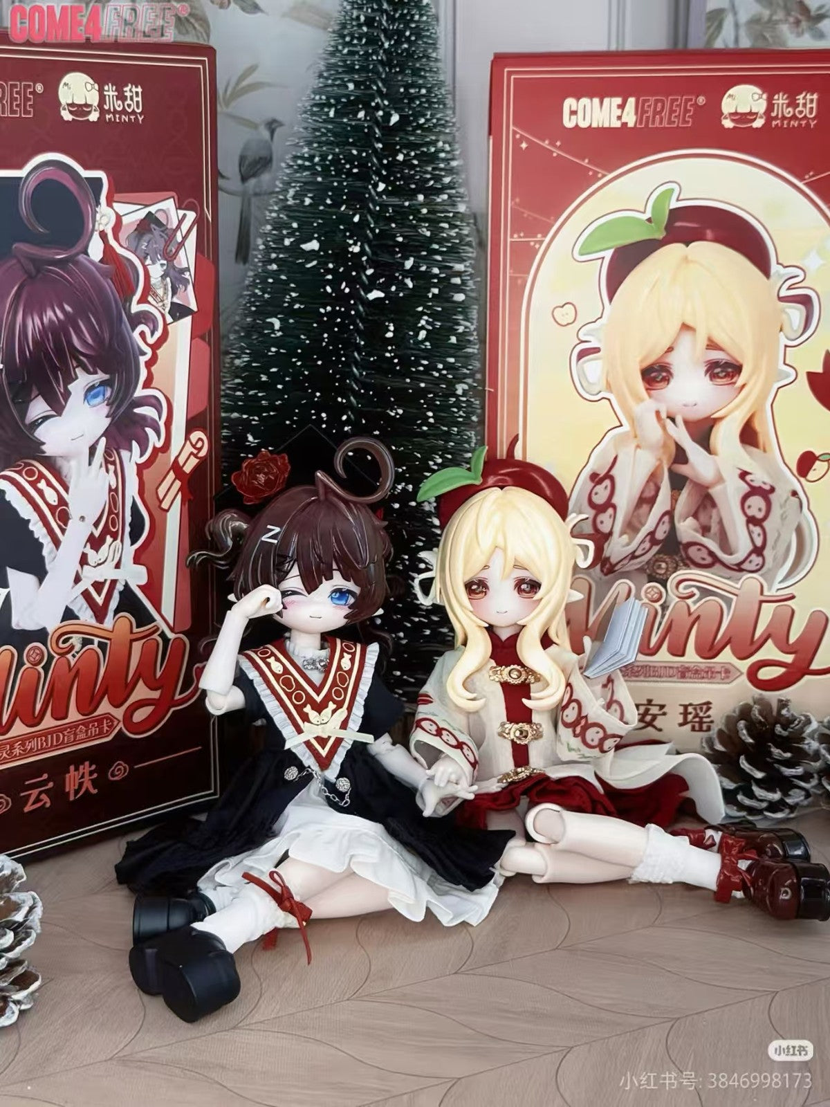 Come4Free Anyao Apple Peace Draw Lots Spirit Hang Card Bjd limited Action Figure